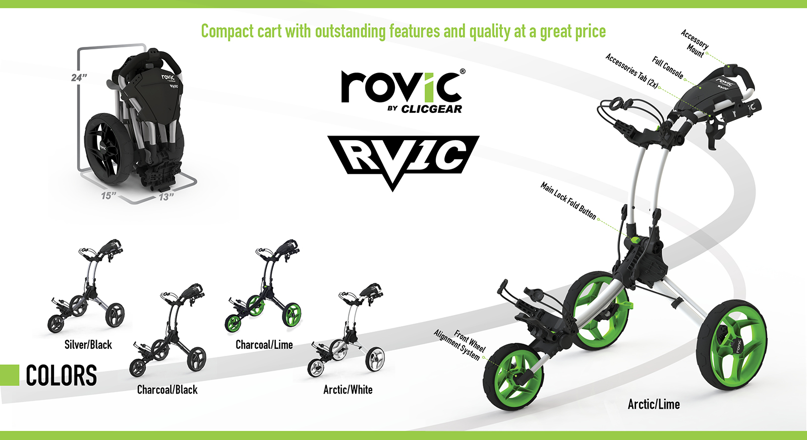 Carro de golf Rovic RV1C